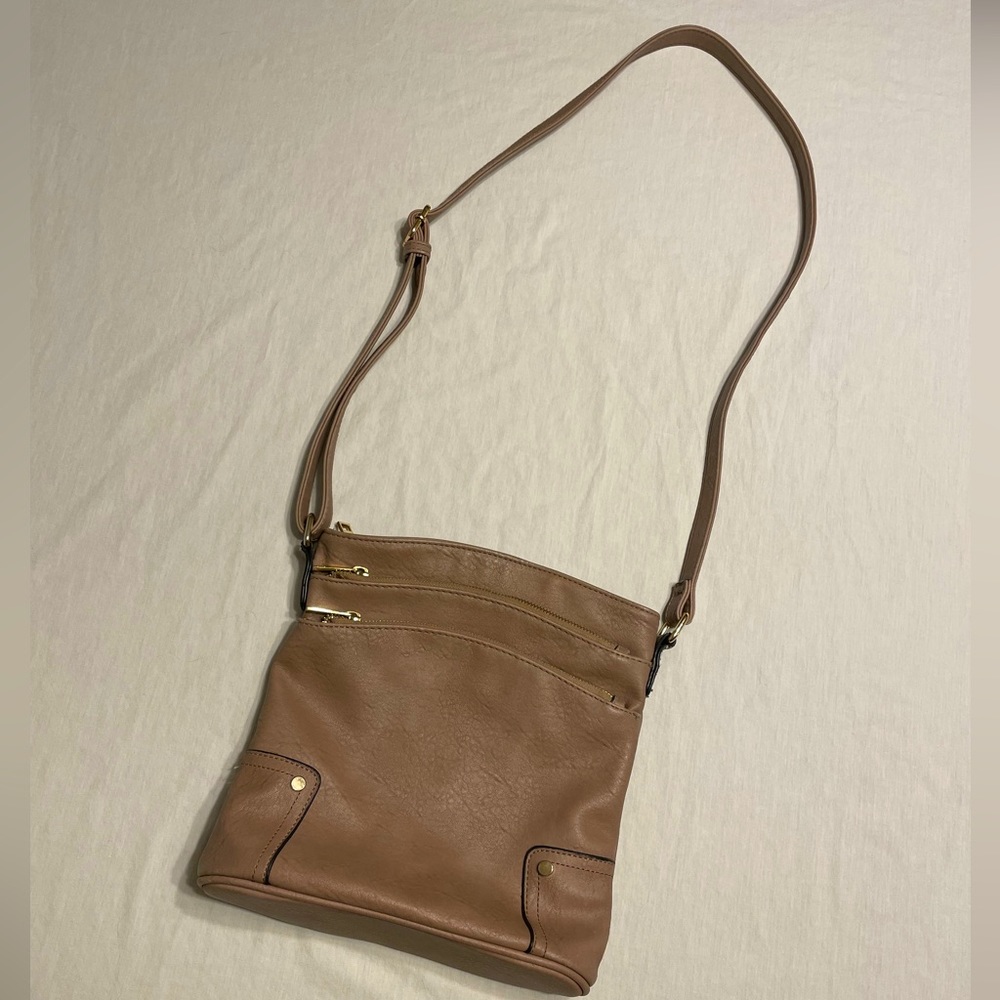 Tan crossbody bag